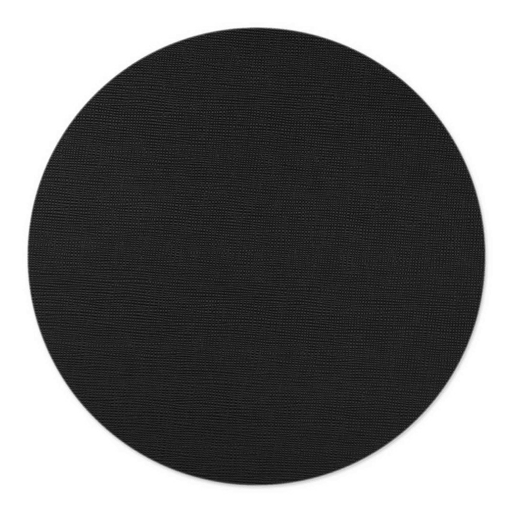 Tovaglietta rotonda sottopiatto segnaposto lavabile chef nero cm.34