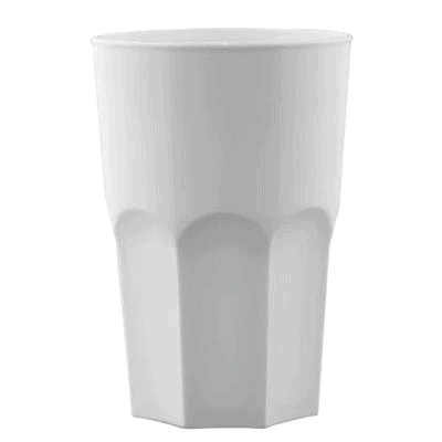 Bicchiere granity tritan bianco cl.40