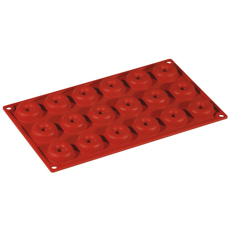 Stampo silicone 18 mini savarin mm.41x12h