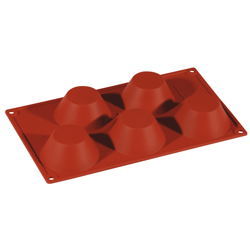 Stampo silicone 5 muffin mm.80x35h