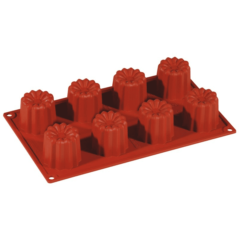 Stampo silicone 8 cannelle mm.56x50h