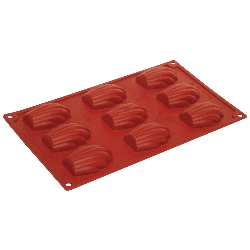 Stampo silicone 9 madeleine mm.68x45x18h