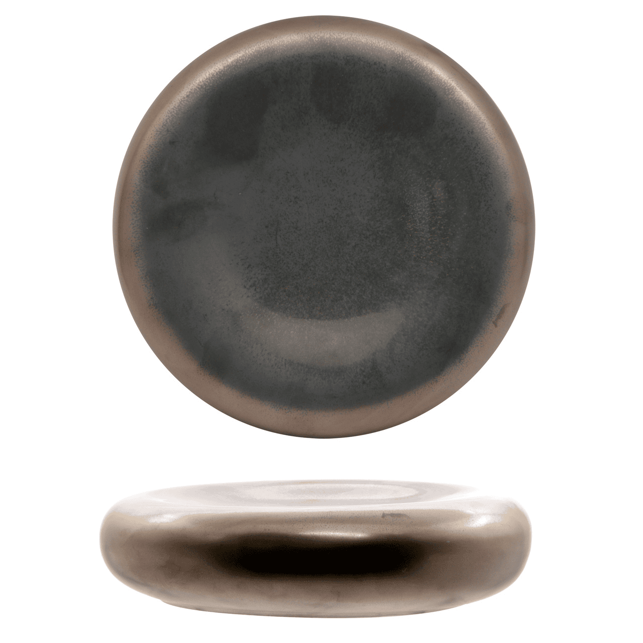 Piatto alto tondo oxide cm.23×5,3h