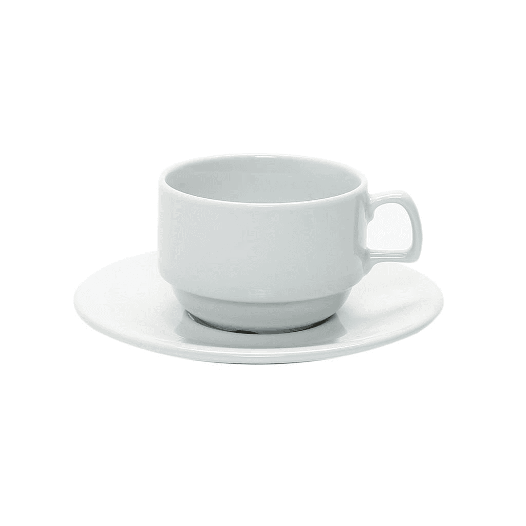 Piatto per tazza latte impilabile roma cm.15