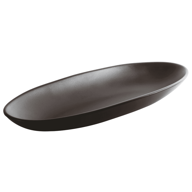 Vassoio ovale thara melamina nera cm.32,5×14
