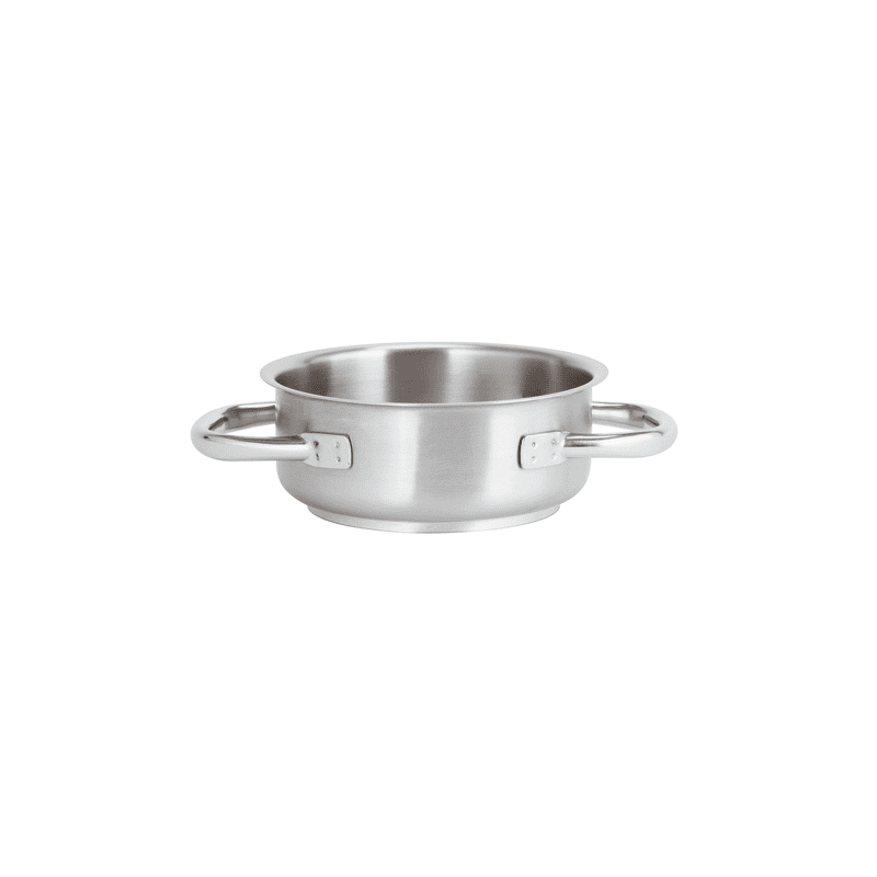 Casseruola bassa due maniglie series 1000 inox cm.24