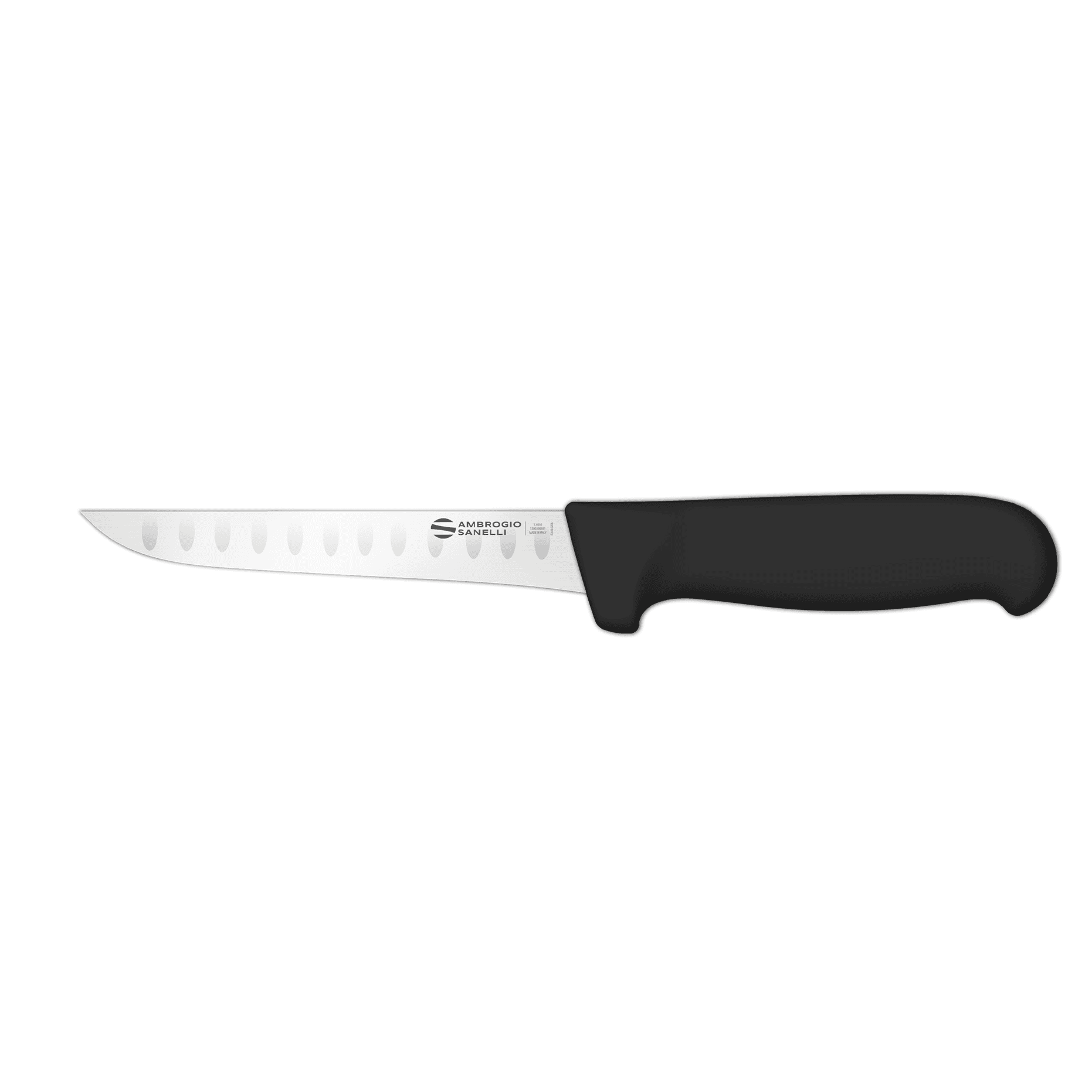 Coltello disosso stretto alveolato supra cm.16