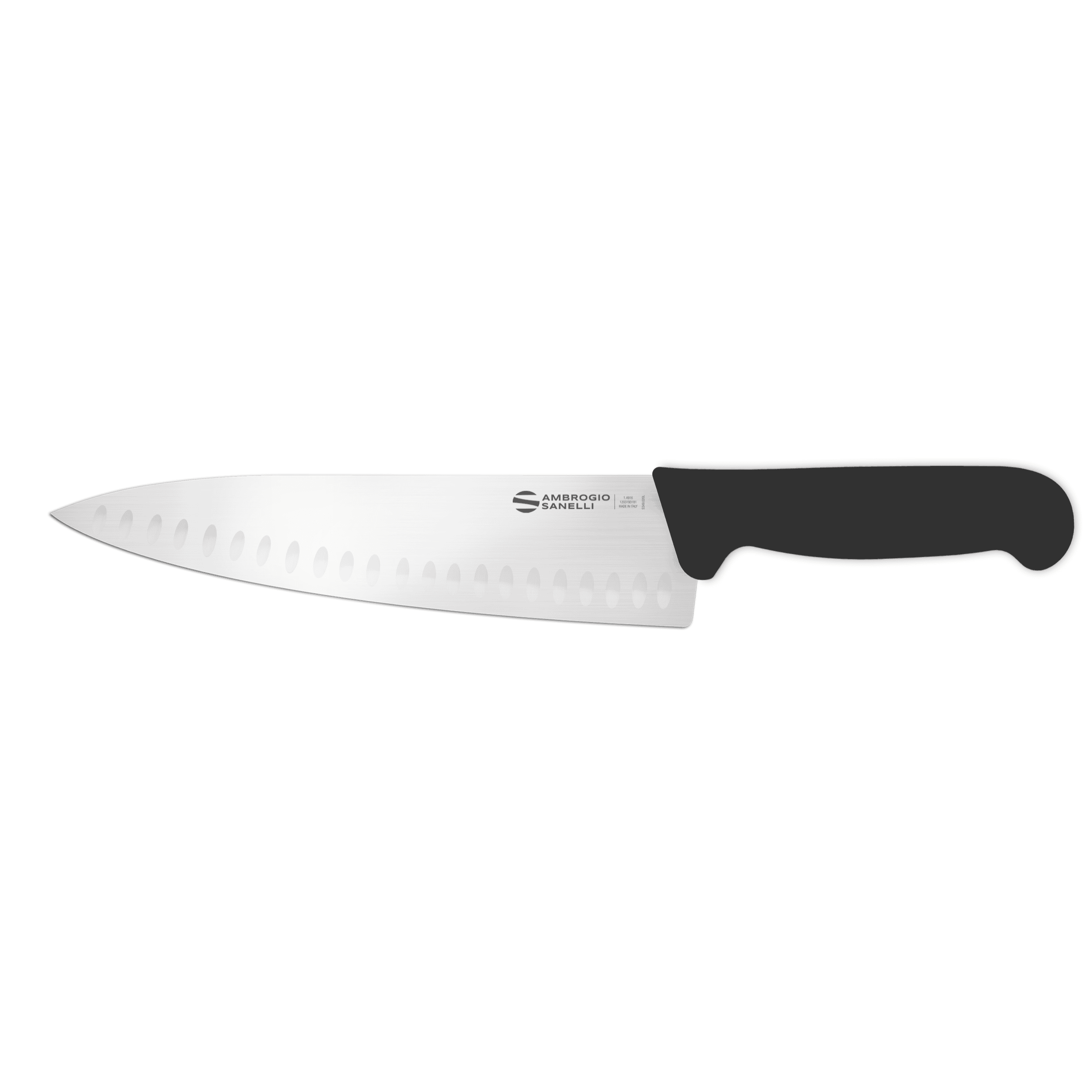 Coltello trinciante cuoco lama alveolata supra cm.24