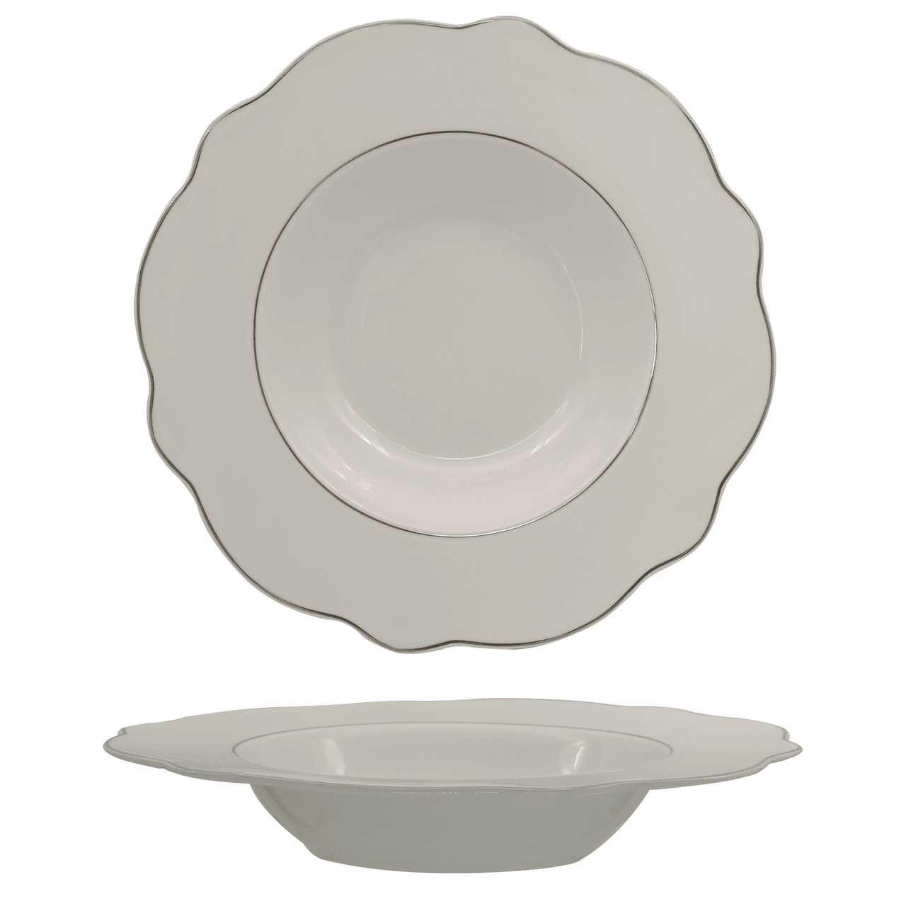 Pasta bowl grace filo oro cm.27