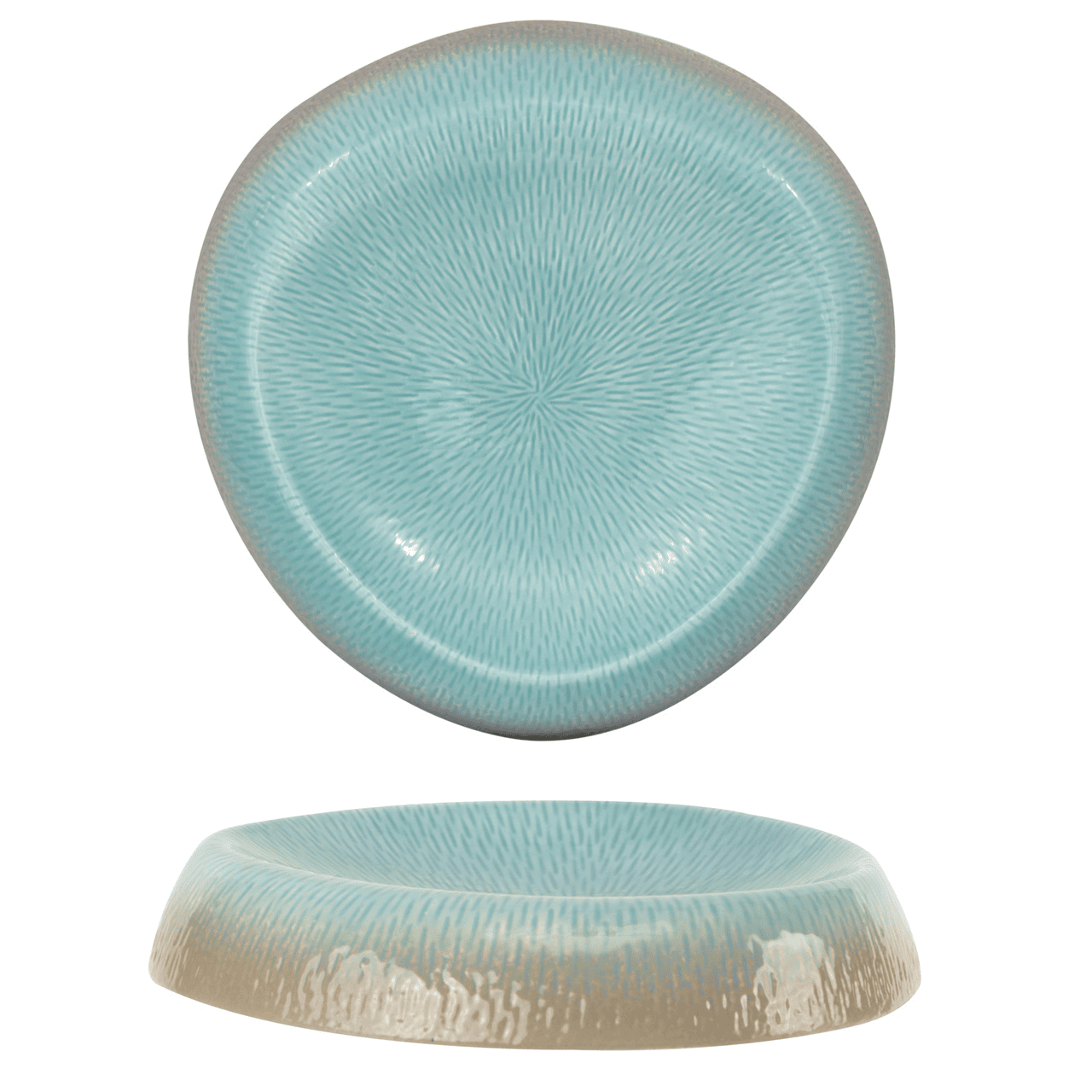 Piatto alto triangolare maui cm.25