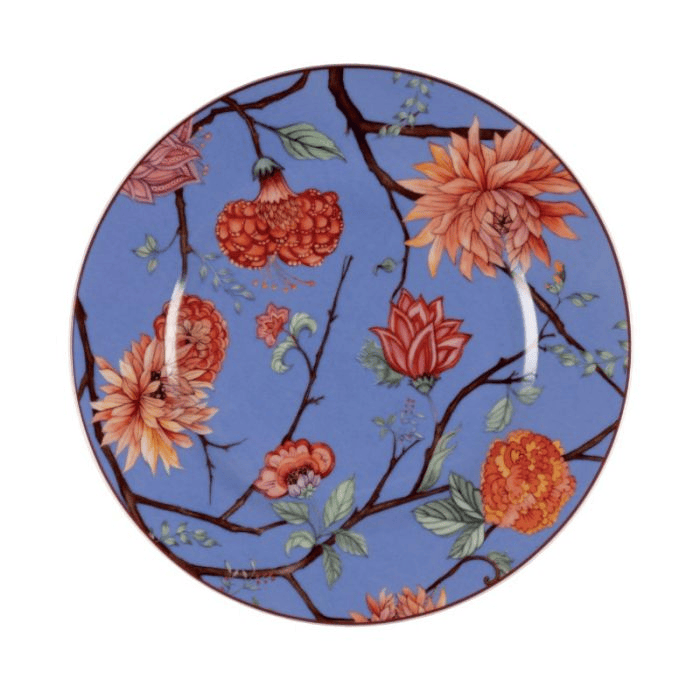 Piatto dessert kepos blu cm.21
