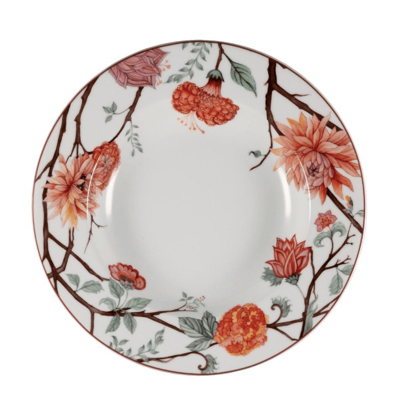 Piatto fondo kepos bianco cm.22,5