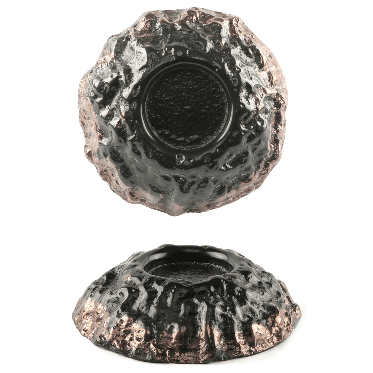 Piatto nero kratere cm.28×5,5h