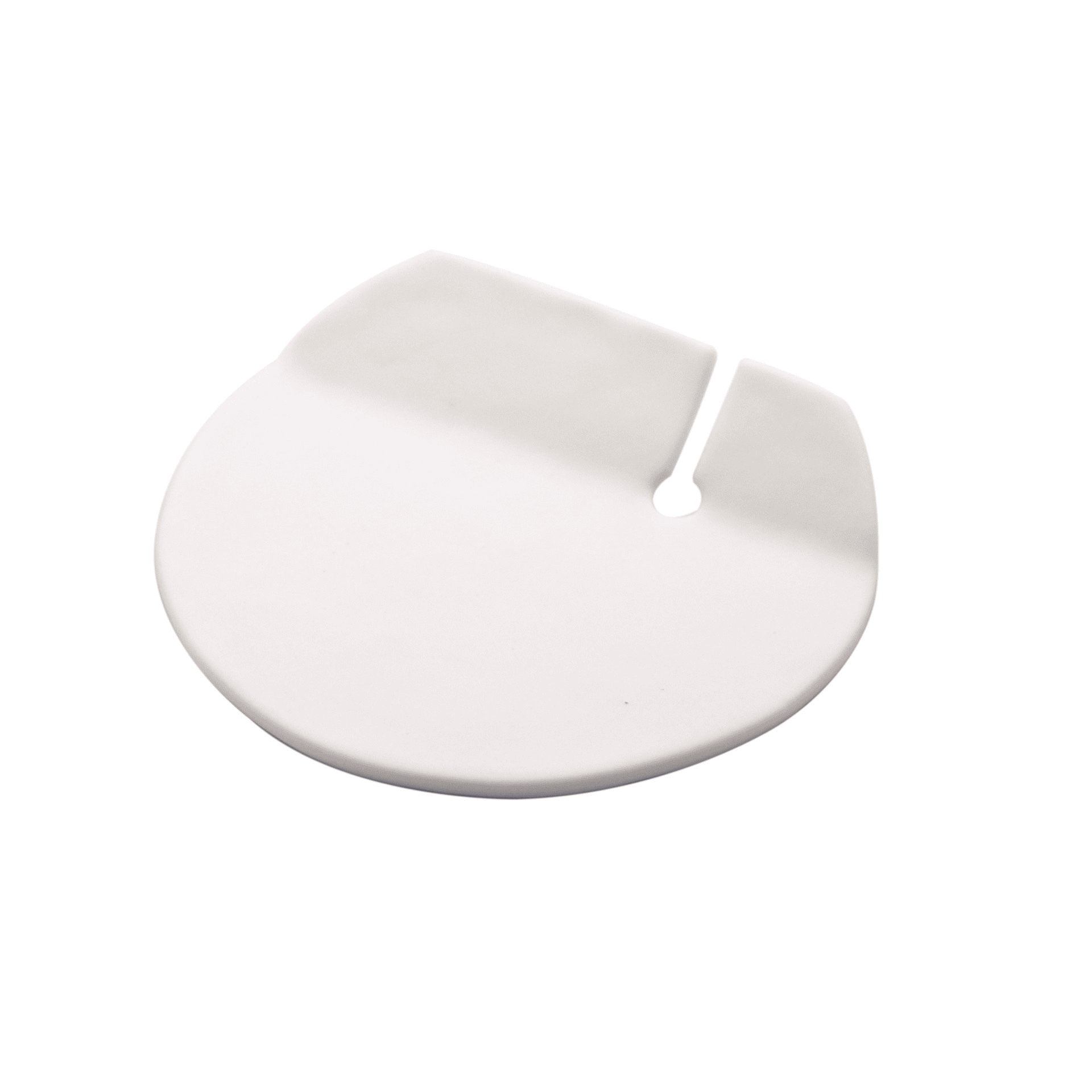Poggiaposatate bianco opaco round cm.10