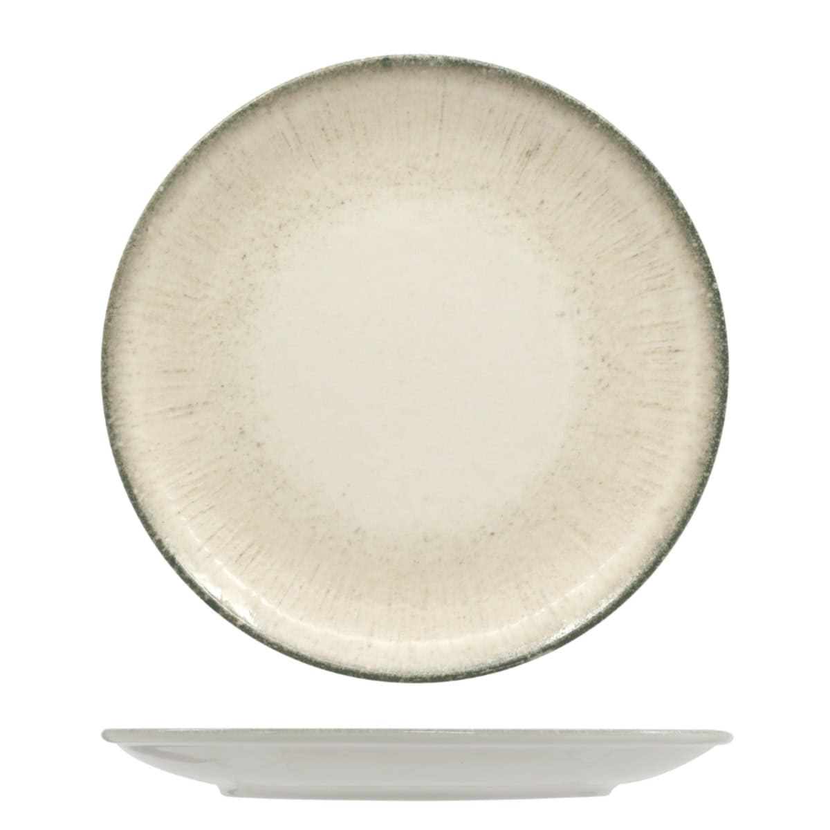 Piatto frutta grey iris cm.21