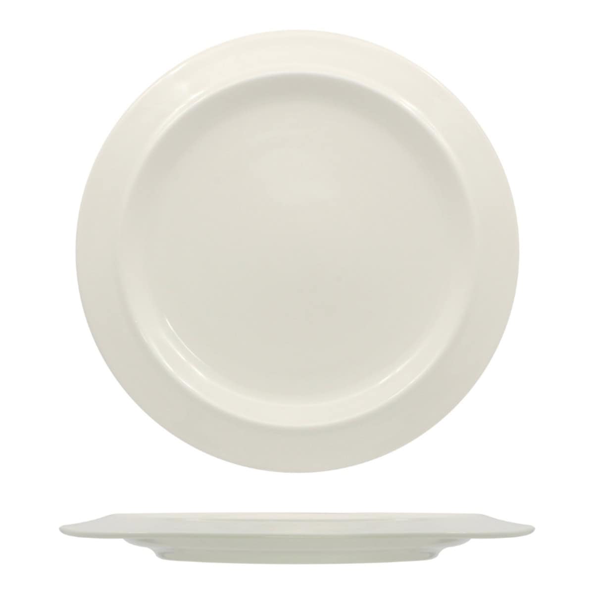 Piatto frutta kama bianco cm.21