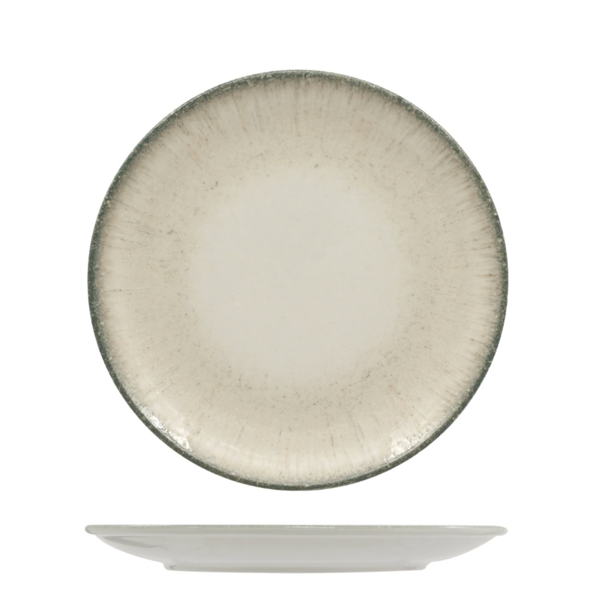 Piatto pane grey iris cm.18